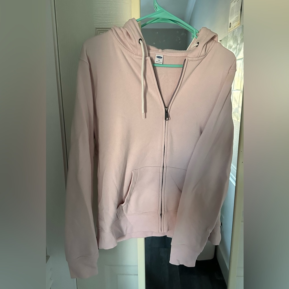 Old Navy pink zip up sweater